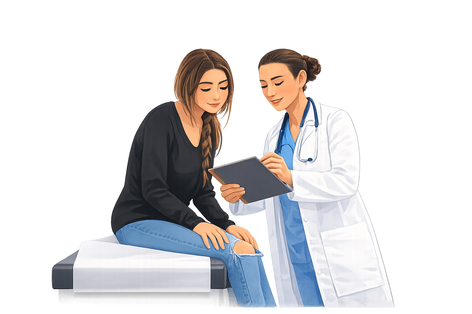 Electrology pre-care checkup guidance visual