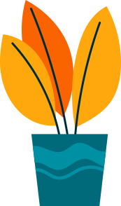 Plant in the background