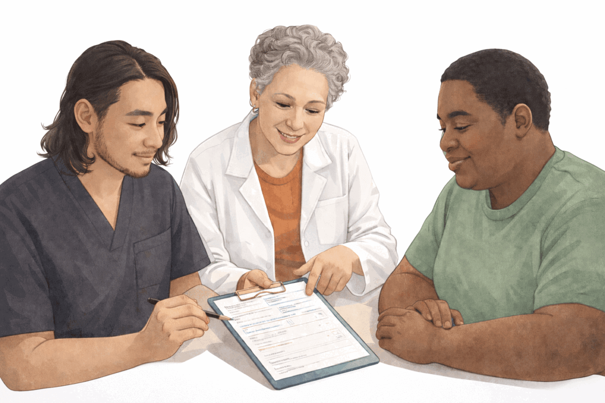 Student clinic consultation at Center for Electrology